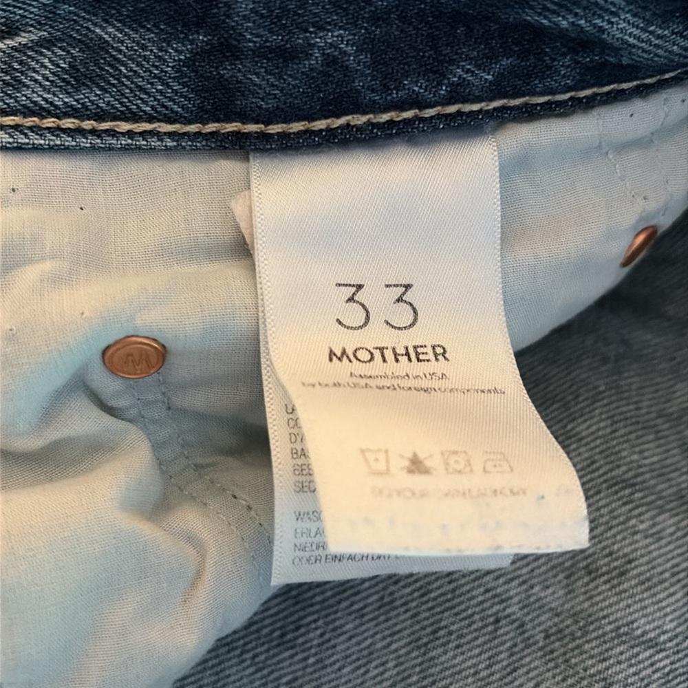 Mother High Waisted Hiker Hover jeans, size 33 - Picture 5 of 5